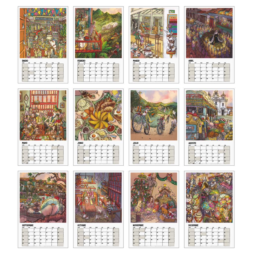 Calendario ilustrado 2026