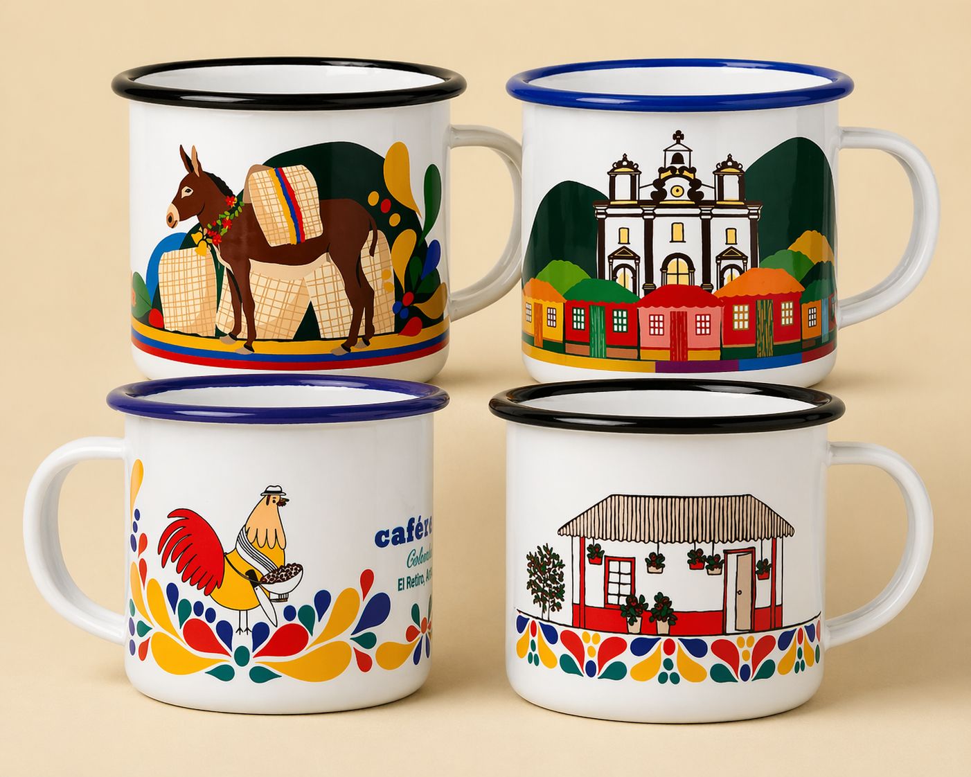 Mugs peltre 6oz café retiro